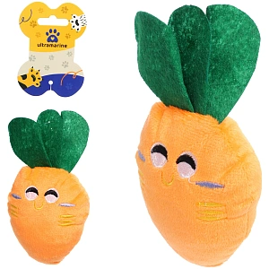 Игрушка для щенков, собак мелких и средних пород "Мистер Морковкин", с пищалкой, 7*15см (лейбл)