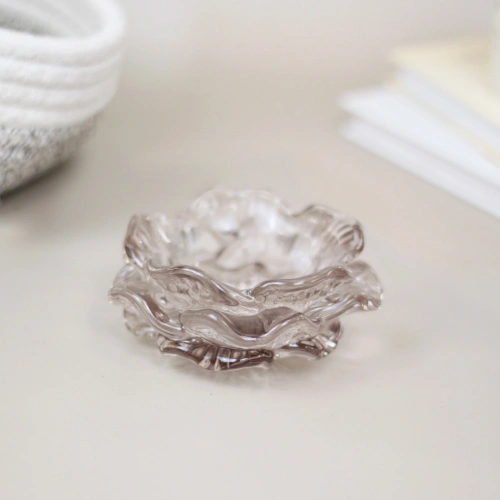 Подсвечник "Роза" 10*4,5 см, Шампань