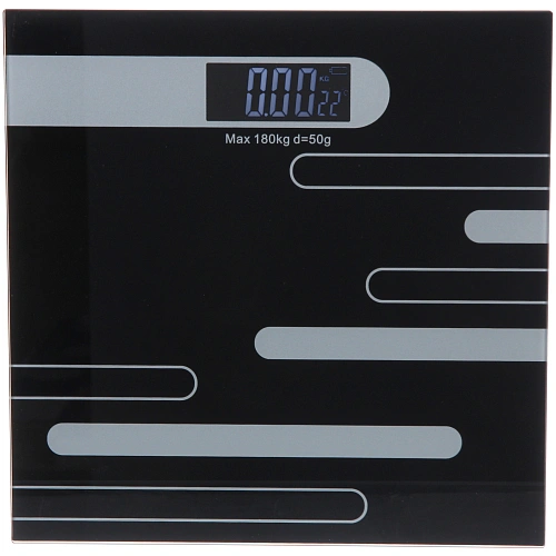 Весы напольные электронные "Stone" 28*28*0,5 см (работает от 2хААА), черный