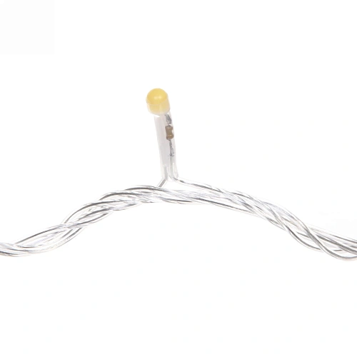 Гирлянда для улицы Bright light 10 м 100 ламп LED прозрачпров,8 реж, IP-54, Теплый белый (возможность соединения)_9