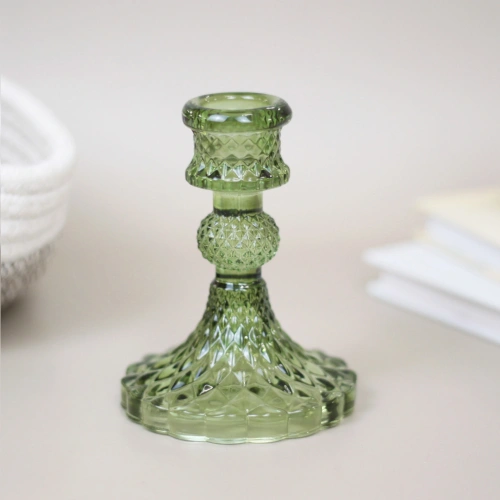 Подсвечник "Элисон" 8*10,5 см, Изумруд