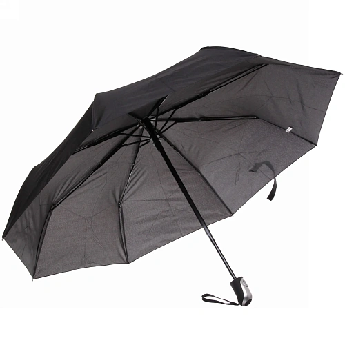 Зонт мужской автомат Ультрамарин - Классика, цвет черный, 8 спиц, d-98см,длина в слож виде 30см_16