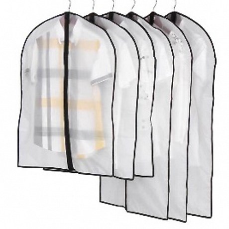 Чехол для одежды "ИДЕЯДОМА", цвет белый / чёрный, 60*120см (пакет)