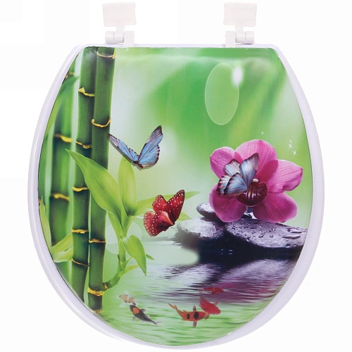 Сиденье для унитаза 36х42 Орхидея_6