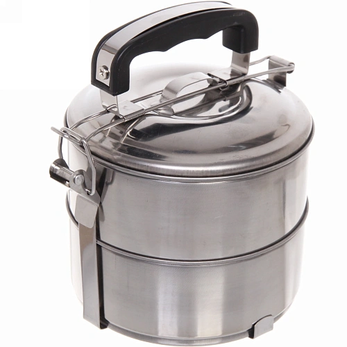 Контейнер для продуктов металлический 1311см 2уровня, пластиковая ручка_4