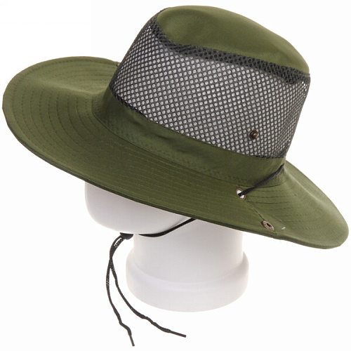 Шляпа мужская с клепками и сеткой Cowboy, микс 6 цветов, 58р, ширина полей 7,5см_9