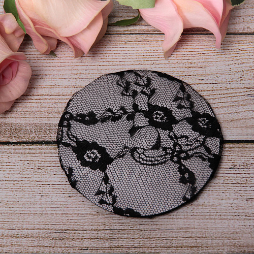 Сетка на пучок Ballet style - Ажурная, цвет черный, d-10см_5