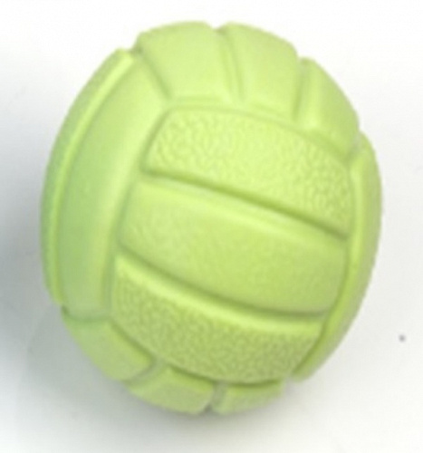 Игрушка - мячик для собак средних, мелких и крупных пород "ИГРУЛИК для Бро", цвет зеленый, d-6см (лейбл)