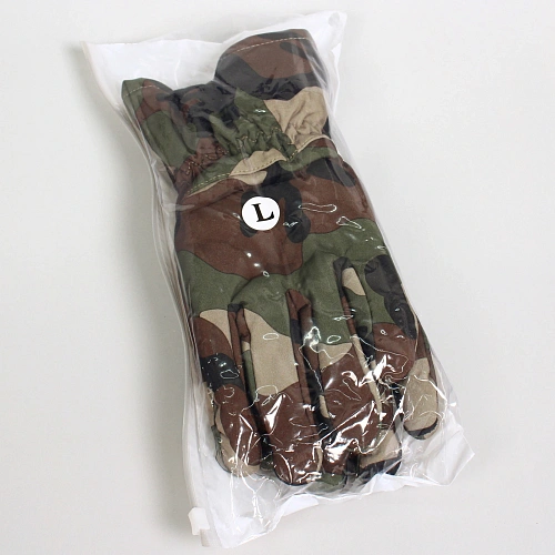 Перчатки туристические утепленные цвет вудланд L_5