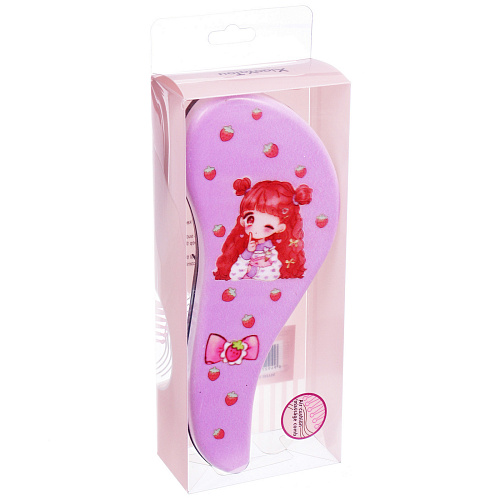 Расческа массажная компактная АНИМЕШКИ, микс 4 дизайна, 187,5см (PVC коробка)_4