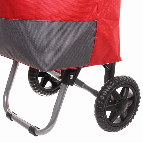 Тележка хозяйственная с сумкой (863228см, колеса 14см,грузоподъемность до 15 кг) красная ST-821_5