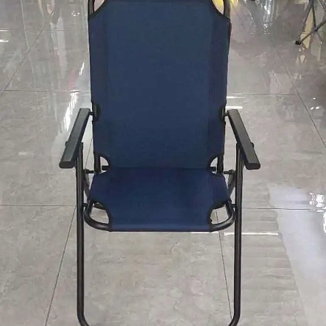 Кресло складное с подлокотниками TFS1608, 54*68*95 см, 3 положения, темно-синий.