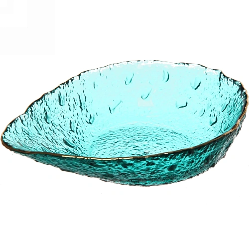 Салатник стеклянный "ICE CRYSTAL" 15см морской