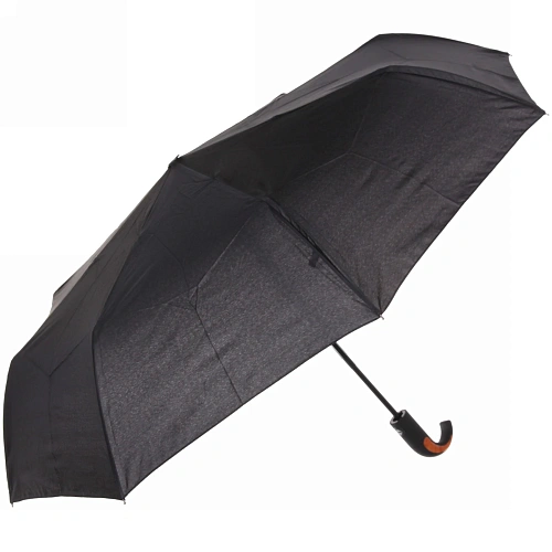 Зонт мужской автомат "Ultramarine - Эстет" цвет черный", 8 спиц, d-108см,длина в слож. виде 30см
