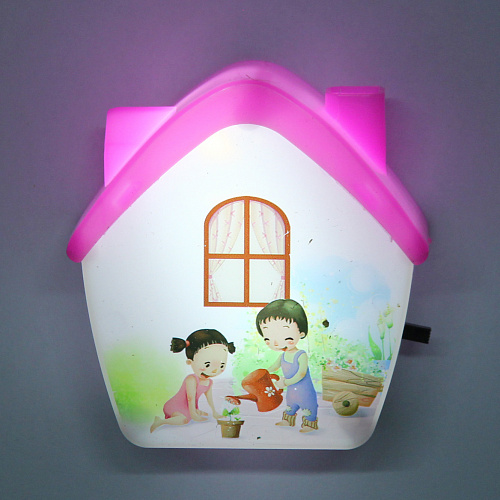 Ночник-светильник "Sweet dream - Уютный домик" 2W 220V, Розовый