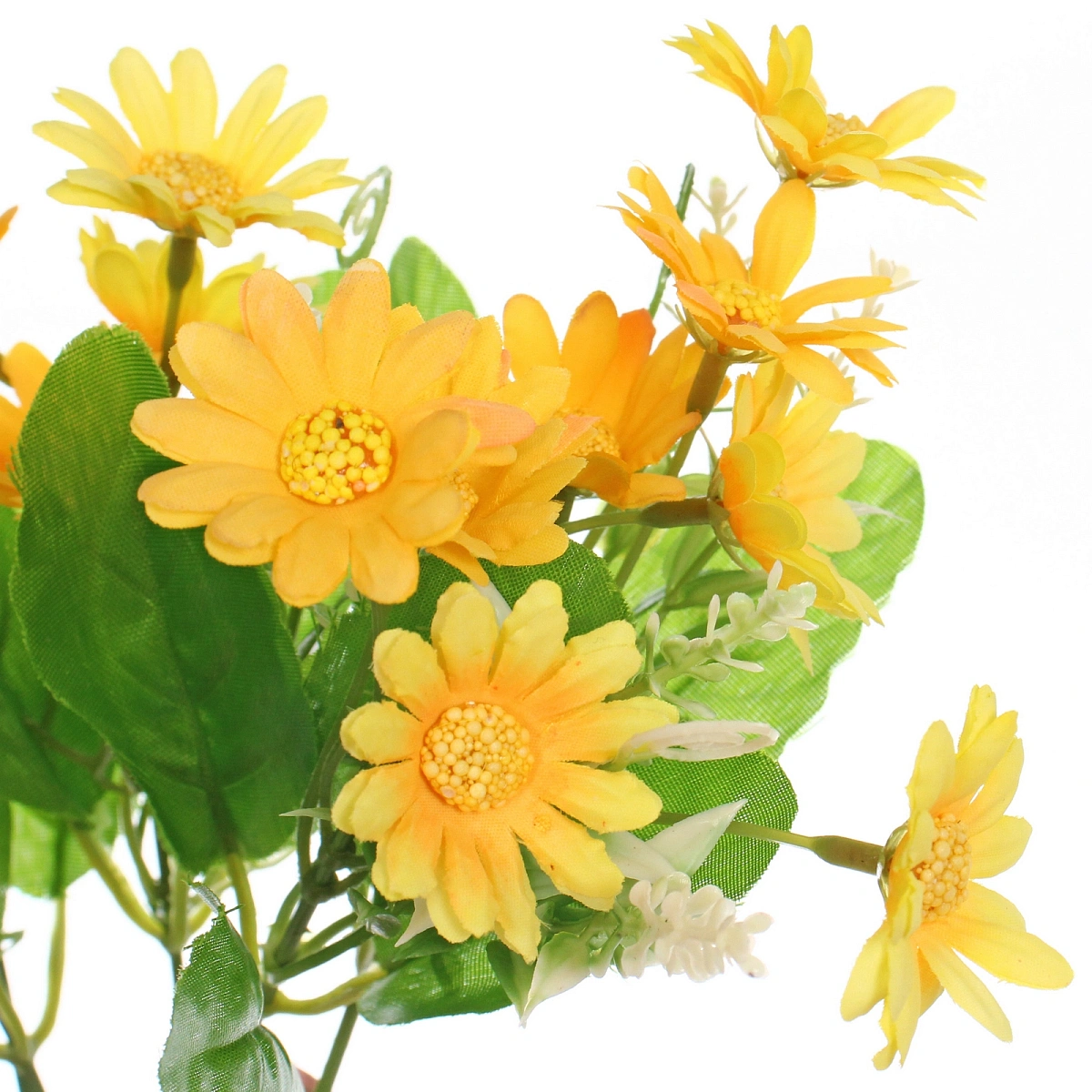 Искусственные цветы "Ромашки" 29см 28 цветков желтые