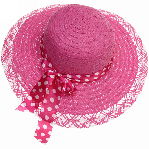 Шляпа женская с широкими полями TiraMiSu- Афина, микс  цветов, р58, ширина полей 10 см_35