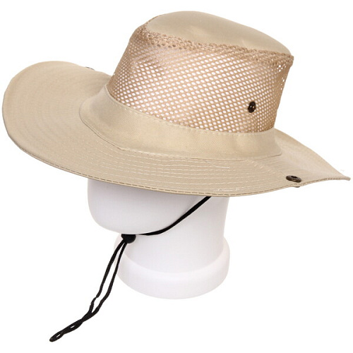 Шляпа мужская с клепками и сеткой Cowboy, микс 6 цветов, 58р, ширина полей 7,5см_30