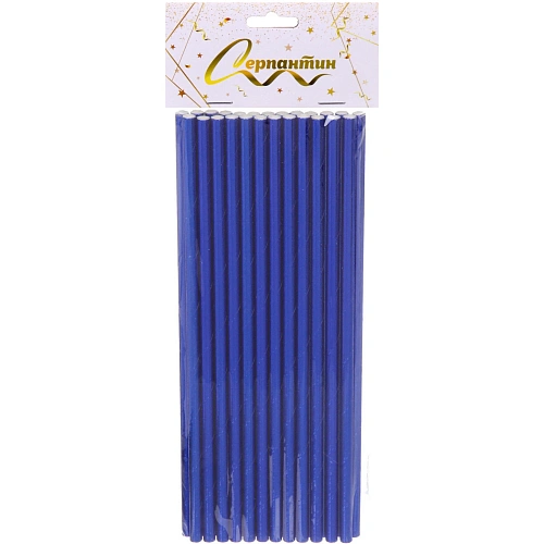 Трубочка для коктейля Волшебство 19,5 см d-6 мм (набор 25 шт), Синий_4