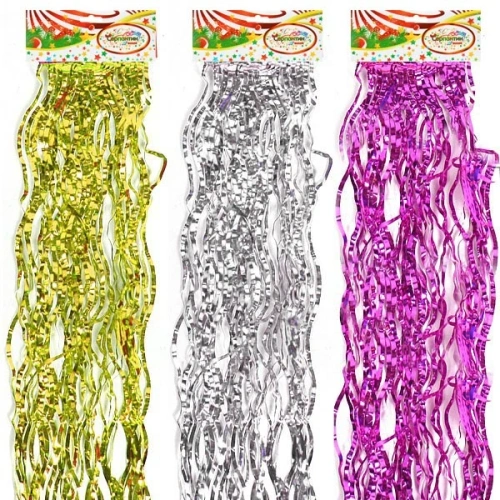 Дождик 1,5м "Волна", в ассортименте