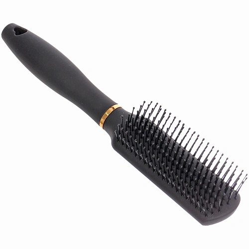 Расческа массажная СЕКРЕТ ТВОЕЙ КРАСОТЫ, узкая, цвет черный, матовое покрытие, 3822см_4