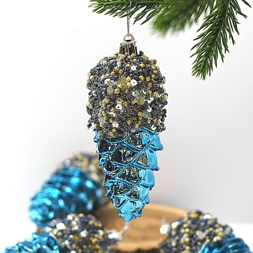 Набор украшений SHINE "Forest miracle" 11 см (4 шт.), night blue