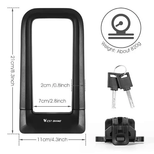 Замок велосипедный West biking, YP0705060_23