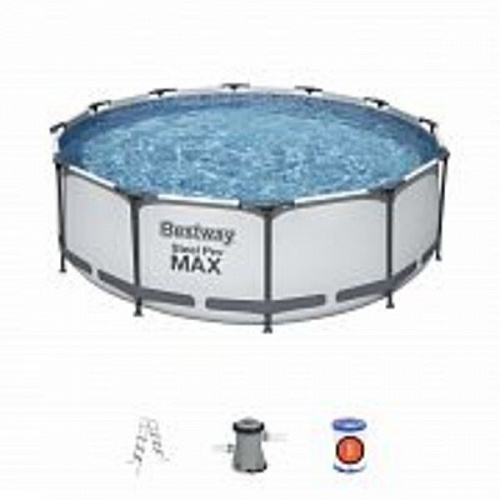 Бассейн каркасный Steel Pro MAX 366*100 см + 2 аксессуара Bestway (56418)