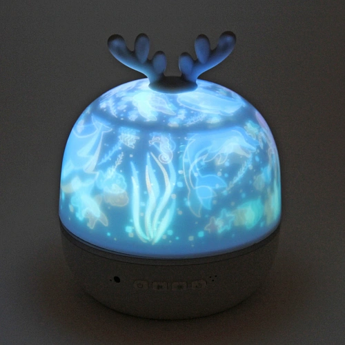Светильник Диско-шар Fantasy - Оленёнок (в комплекте 6 картинок) 1314 см, 5 реж, батарейки 4хАAА, USB, RGB_24