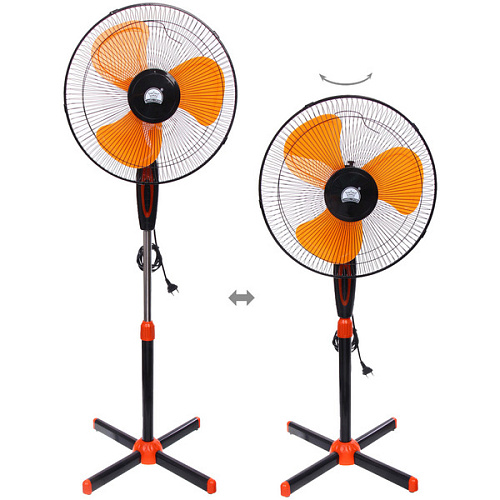 Вентилятор напольный "CHANGLI CROWN", 1619, черно-оранжевый
