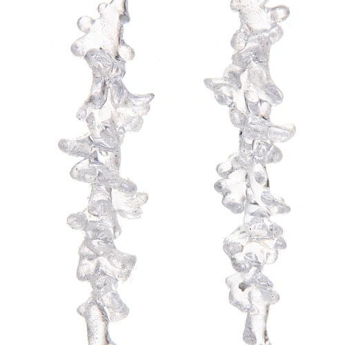 Подвеска Кристальная сосулька 26 см (набор 2 шт), Белый_4