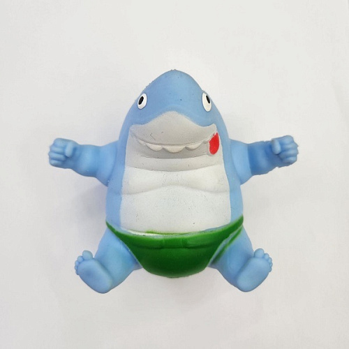 Игрушка "Акула" 10,5*8,5 см, сквиш с песком