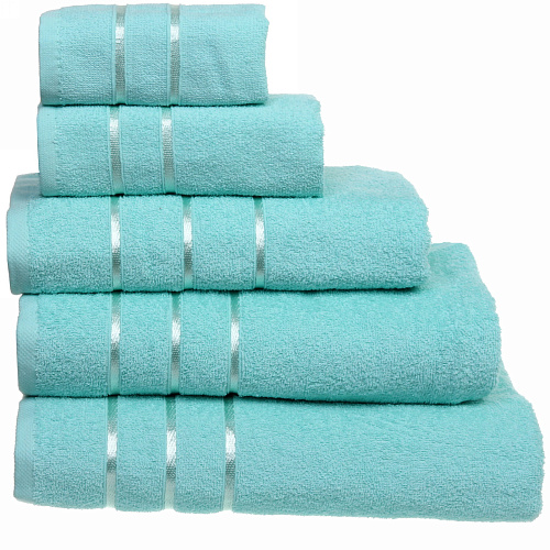 Полотенце махровое 50*90см "LUNA" цвет мятный 05010 плотность 360гр/м2