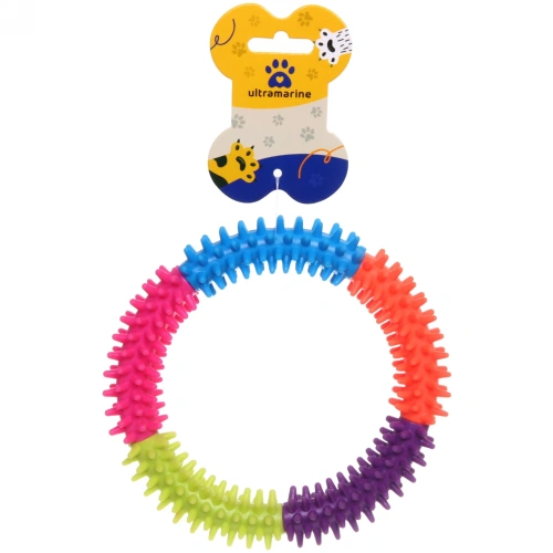 Игрушка для собаки "Кольцо - Зубочистка", мульти цвет, 14см (лейбл)