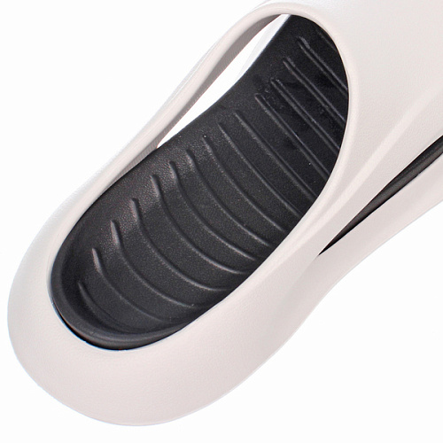 Шлепанцы мужские PRIME, цвет белый, черная стелька, р-р 40-41_5