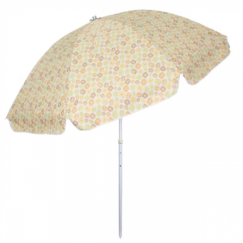 Зонт пляжный D=240 см, h=220 см, "Принт АРТ10659-5", с наклоном и покрытием от нагрева, ДоброСад