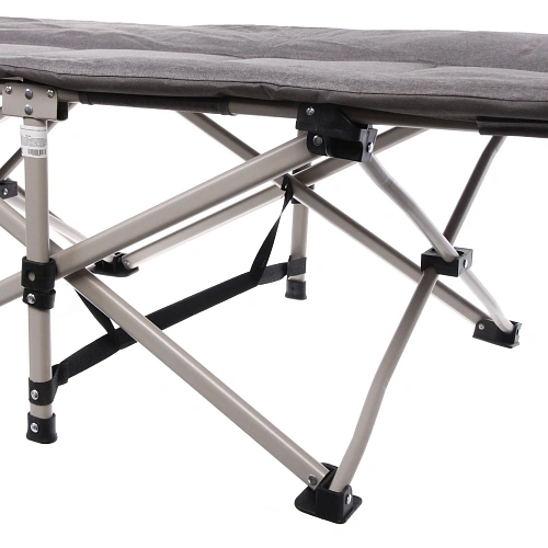 Раскладушка кемпинговая складная 1886641 см, серый_15