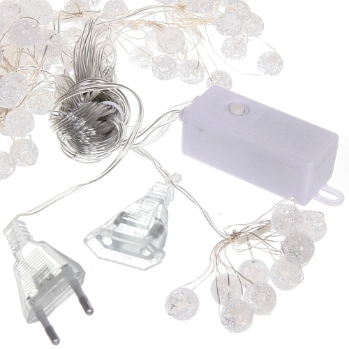 Гирлянда для дома ЗАНАВЕС Жемчужина ш3 в1 м 100 ламп LED, прозр пров, 8 реж,IP-40, Теплый белый (возможность соединения)_7