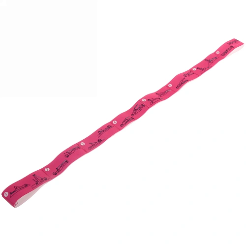 Резинка для фитнеса Stretch 954 с упражнениями, микс_32