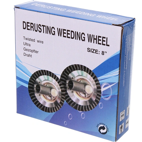 Щетка круглая для триммера из стальной проволоки диаметр 200мм, посадочное 254мм_6