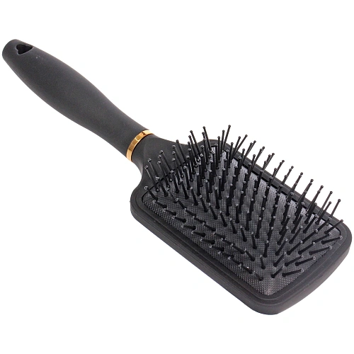 Расческа массажная СЕКРЕТ ТВОЕЙ КРАСОТЫ, прямоуг, цвет черный, матовое покрытие, 8255см_4