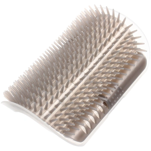 Щетка для вычесывания шерсти угловая "Счастливый хвост!", цвет серый, 12,4*8см (коробка)