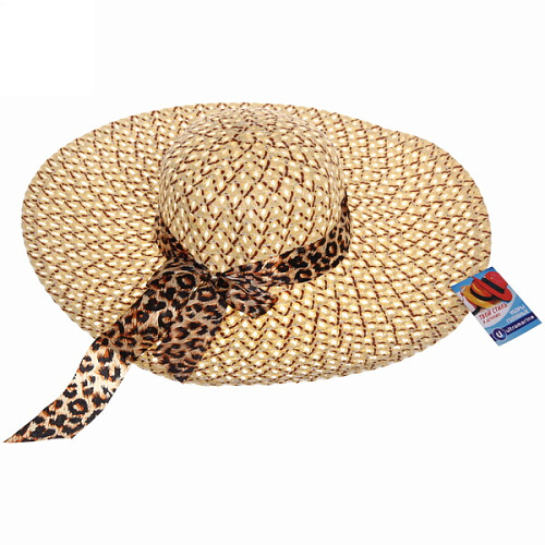 Шляпа женская с широкими полями TiraMiSu- Стелла, микс 8 цветов, р58, ширина полей 14 см_24