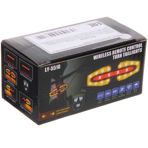 Фонарь велосипедный, задний West Biking YP0701426 (с дистанционным управлением)_15