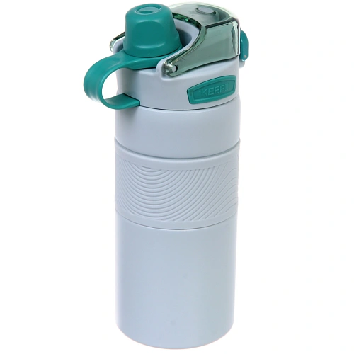 Термос 600мл Фитнесс, цвет светло-голубой _4