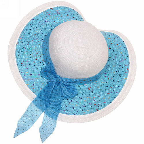 Шляпа женская с широкими полями TiraMiSu- Адель, микс 5 цветов, р58, ширина полей 13 см_20