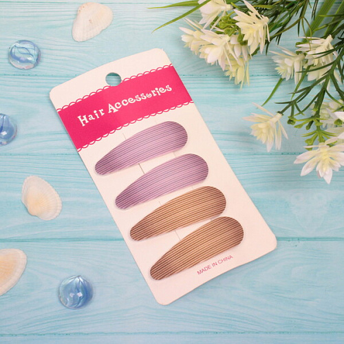 Зажимы для волос Collection School, принт тонкие полоски, 5,21,7см_3