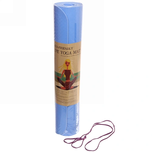 Коврик для йоги Мандала 1836106 см (ТРЕ), голубой_16