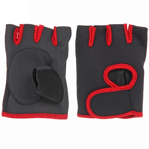 Перчатки для фитнеса, р-р L, красный_3