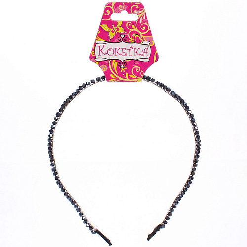 Ободок для волос КОЛЛИНА, волна, микс 4 цвета, 0,3см (блистер Кокетка в минивложении)_11